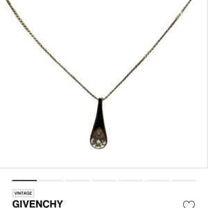 Givenchy Black and Crystal ( not real gold) Necklace
